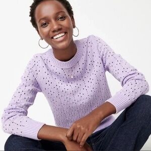 J. Crew Light Purple Crew Neck Sweater